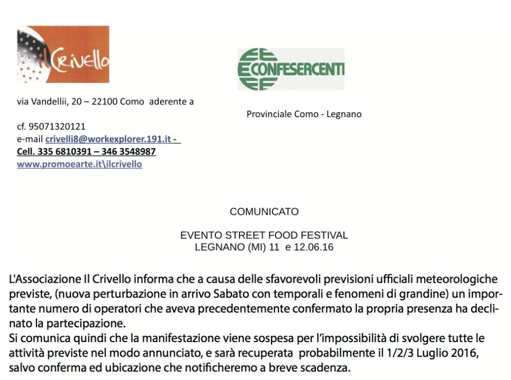 comunicato legnano